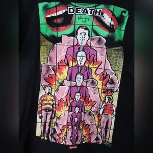 🎨 Supreme Gilbert & George DEATH Tee (Black) - Size Medium.